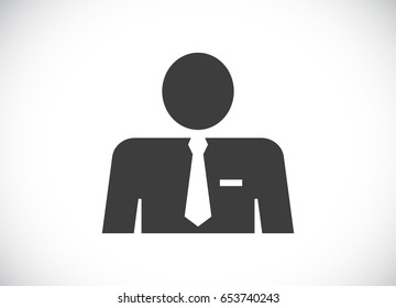 usuario empresario - icono de avatar