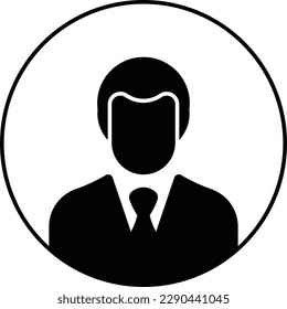 user businessman avatar person people Glyph