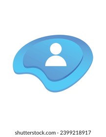 user button icon, vector best flat icon.