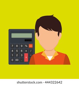 User calculator design, vector illustration eps10 graphic 