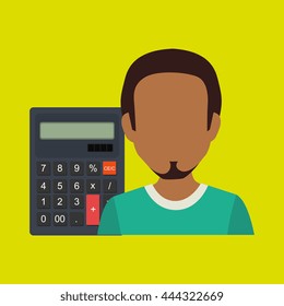 User calculator design, vector illustration eps10 graphic 