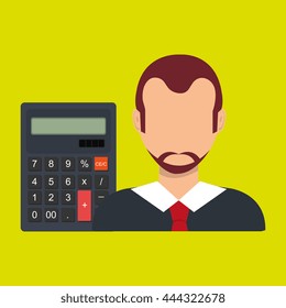 User calculator design, vector illustration eps10 graphic 