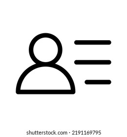 Icono de categoría de usuario Ilustración de diseño de vectores