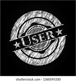 User chalk emblem
