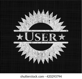 User chalk emblem