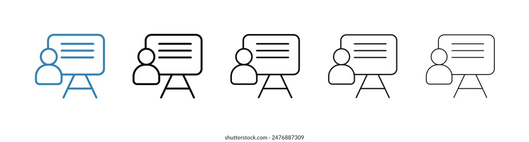 User chalkboard black and white vector icon