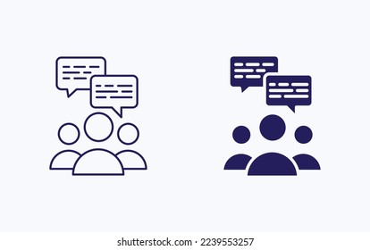 User chat communication illustration icon