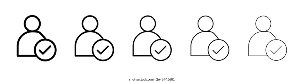 User check icon concept. graphic design, logo, Web, UI.