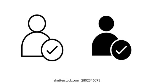 User check icon for design projects and web UI.
