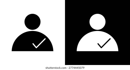 User check icon element for designs. EPS10