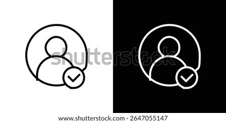User check icon. Graphic Design vector icon. Ui Ux Icons