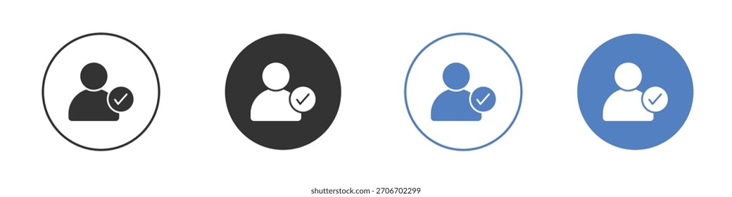 User check icon pictogram for your web site design, logo