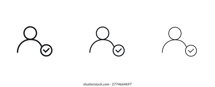 User check icon vector design template simple and clean