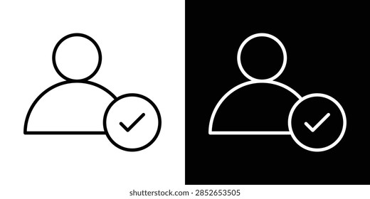 User check icon vector designs group.