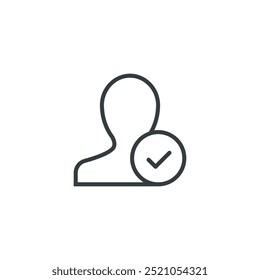 User check icon, vector illustration