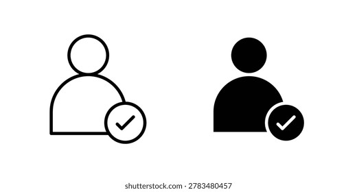 User check icon vector symbol graphics