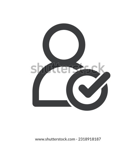 User Check Isolated Vector Icon
