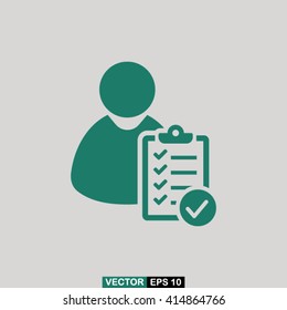 User checklist icon vector