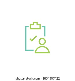 user checklist vector icon design template