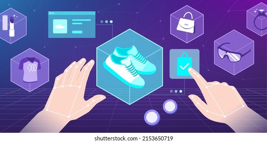 User choosing and buying virtual items in the metaverse using cryptocurrencies