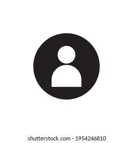 User with Circle Icon. People with Circle Logo. Vector Illustration. Isolated on White Background. Editable Stroke