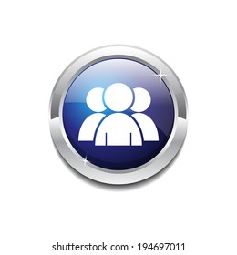 User Circular Vector Blue Web Icon Button