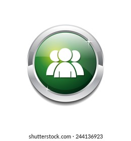 User Circular Vector GreenWeb Icon Button