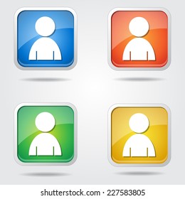 User Colorful Vector Icon Design