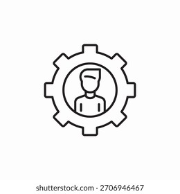 Benutzerkonfiguration Symbol Vorzeichen Vektor