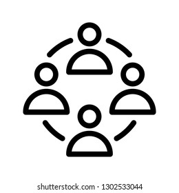 user connection line icon