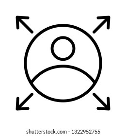 user connection line icon