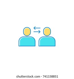User consultant design icon logo vector illustration