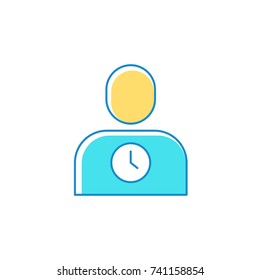 User consultant design icon logo vector illustration