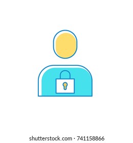 User consultant design icon logo vector illustration