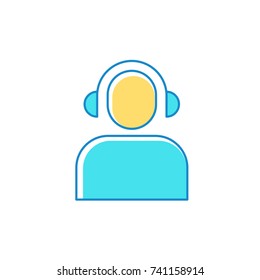 User consultant design icon logo vector illustration