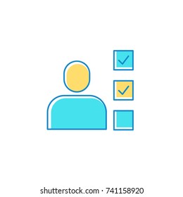 User consultant design icon logo vector illustration