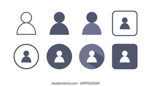 Usuario Contacto Perfil Avatar Icon Set