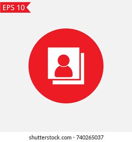 User contacts icon Vector.