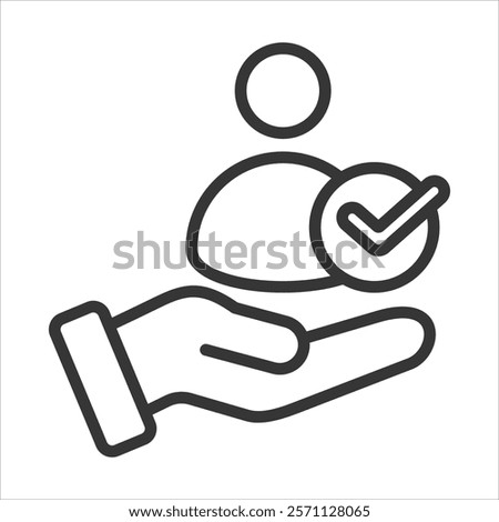 User Convenience Icon Vector Illustration Outline