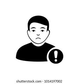 user and danger icon
