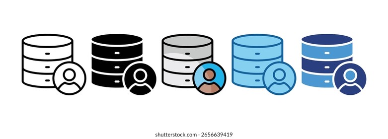 User Data Icon Element For Design