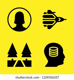 user, database, path and jet plane vector icon set. Sample icons set for web and graphic design