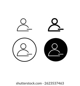 user delete icon vector design template