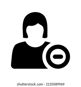 User delete icon.remove (vector illustration)