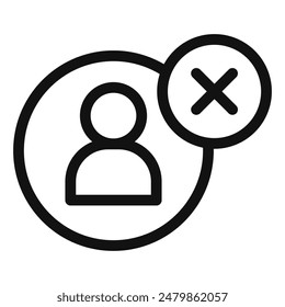 User Deletion Icon Perfect for Account Management