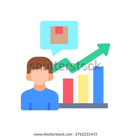 User Demand Icon Flat Vector Illustration