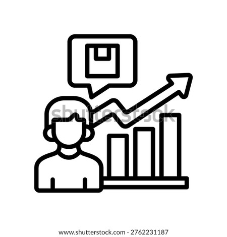 User Demand Icon Line Vector Illustration