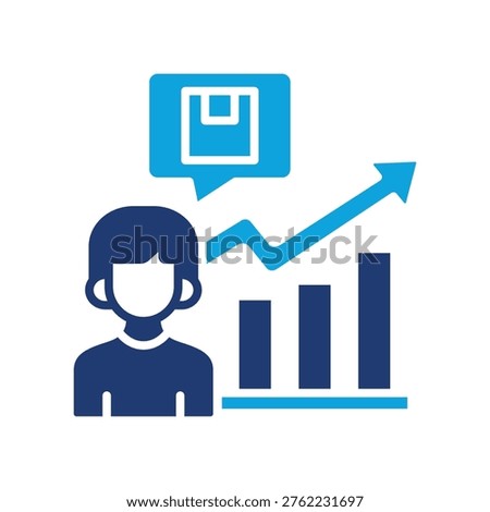 User Demand Icon Mixed Vector Illustration