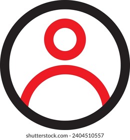 User design, with black and red outline style