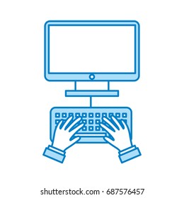user with desktop isolated icon